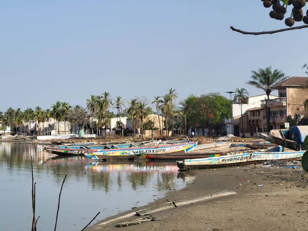 Senegal - the Ziguinchor riverfront is peaceful