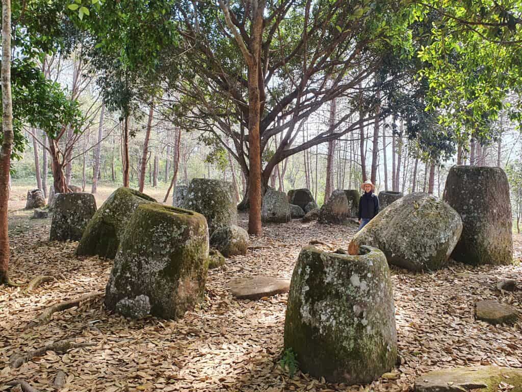 Laos - visiting Plain of Jars Site 3 in Phonsavan