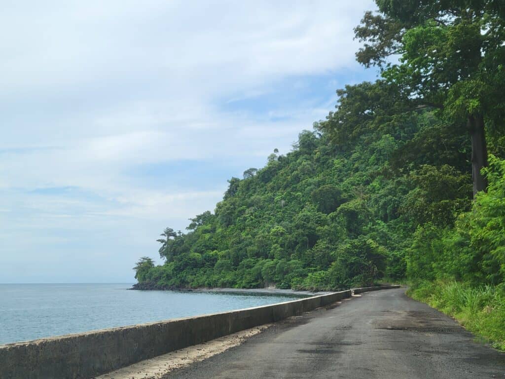 Sao Tome - drive along West Coast