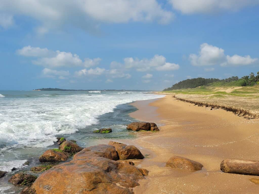 Sri Lanka - Pottuvil has an eight kilometre stretch of golden sanded beach